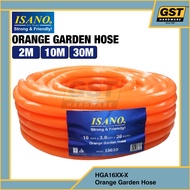 Isano SAM-HOUSE 16mm x 3.0mm Orange Garden Hose 2M 10M 30M Heavy Duty PVC Water Hose Pipe