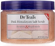 Pink Himalayan Sea Salt Scrub Teal's, Restore &amp; Replenish, 16 oz (Pack of 2)