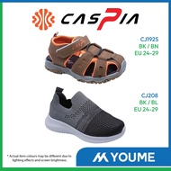 CASPIA Baby Kids Unisex Outdoor Hiking Closed-Toe Sandals Adjustable Straps Knit Slip-on Sock Design