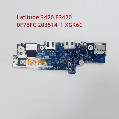 For Dell Latitude 3420 E3420 Power Button Board USB SD Card Reader Board Cable F78FC 0F78FC 203514-1
