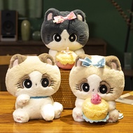 Anak patung Plush Kucing Kecil yang comel Hadiah Ulang Tahun Anak Patung Kucing Bermata Besar Boneka