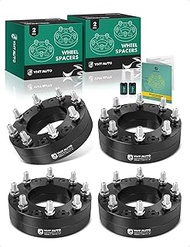 YHTAUTO 6x5.5 to 8x170mm Wheel Adapters 2" Compatible with Chevrolet Cadillac GMC Ram Models: Silver