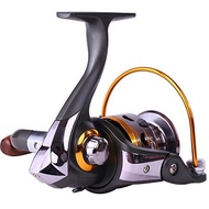 Spinning Fishing Reels with Left/Right Interchangeable Collapsible Wood Handle Powerful Metal Body 5