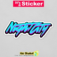 Heishaka Cyberpunk NightCity Sticker 2077 Waterproof Vinyl Game Sticker