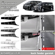Vemart toyota Alphard vellfire anh30 2015-2023 rear fender garnish accessories