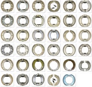 Motorcycle Brake Shoe Drum 80 87 90 95 110 120 130 135 140 150 160 180 200 mm Half Round Hole 17 18