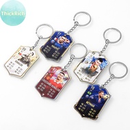 ThickRich Soccer Players Car Keychain Football Scoring Card Keychain Soccer Players Around Backpack 
