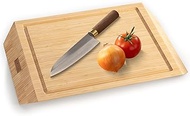 Chopping Block Sharp - Extra Thick 4 cm - Bamboo Wood End Wood Chopping Board 45 x 30 cm - Premium O
