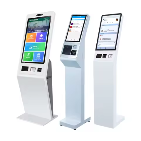 Inch Floor Standing Touch Screen PC Self-Ordering Payment Kiosk,Interactive Self Service Androidter 