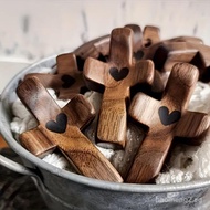 Bible In a Year Book,3/6/9Counts Wooden Cross Fidget for Easter,Christmas and Gift, Small Wooden Cro