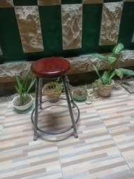 Kwalitas No 1 Jual Harga Promo Kursi Cafe / Kursi Bakso / Kursi Bar Dingklik Kayu Bangku Besi Pendek