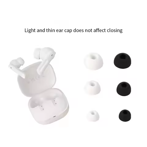 6PC Ear Tips for QCY HT05/Melobuds ANC/ArcBuds/HT03 Earphone Replacement Ear Buds Ear Cap Ear Plug E
