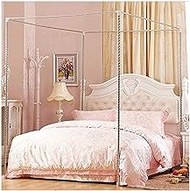 Stainless Steel Bed Canopy Frame, Mosquito Net Bracket for Four Corner Bed, Bed Canopy Post, Fit for Twin/Full/Queen/King Size Bed (Include Bed Frame Anti Shake Tool) (Color : 22mm, Size : 2