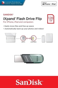 SanDisk iXpand Flip USB-A/Lightning  128G $268  256G $399 IiPhone PC兩用 香港行貨