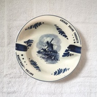 Maastricht Holland Delft Ware Preloved Display Ashtray Plate