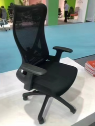 找得 - 優質電腦椅包安裝包送貨人體工學扶手可升降網椅 （黑色 升降扶手帶逍遙功能 包安裝） 80090