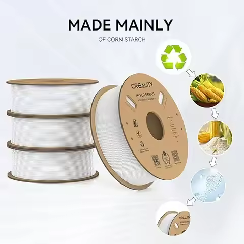 Creality Hyper PLA filament White 4 rolls (1KG/roll) 1.75mm 30-600mm/s High speed 3D printer dimensi
