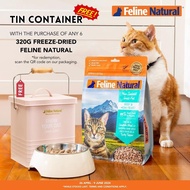 Feline Natural Beef &amp; Hoki Freeze-Dried Cat Food (FREE TIN CONTAINER WITH EVERY 6 PACKS PURCHASED)