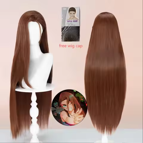 Hyuna Cosplay Wig Anime Alien Stage Cosplay Wigs Hyuna Straight Long Hair Women Cos Wig Props + Free