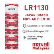 (Original) LR1130 Maxell Micro Alkaline Battery Button Cell ( 1pc / 10pcs )