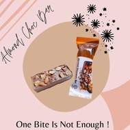 CHOCOTAINER Almond Chocolate Bar Chocolate Halal - Milk Chocolate / Coklat Diet Energy Bar No Sugar 