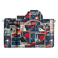Suitable For Sony A7r5/A7m4/R4/A7r3/A7m3/A7c Camera Sticker, Full-Cover Camera Film, Carbon Fiber