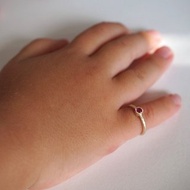 Emerald baby ring [R050babyK10(EM)]