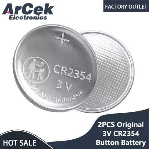 2PCS Original for Panasonic 3V 560mAh CR2354 Lithium Button Battery for Baker Car Remote Control DL2