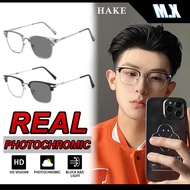 Cermin Mata Photochromic, MX STUDIO MX-HAKE, Cermin Mata untuk Lelaki dan Wanita, Blok Cahaya Berbah