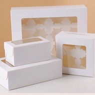 【20pcs】2/4/6/12 Cavity Paper Cupcake Box Cake Box white/marble Box
