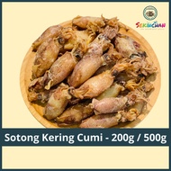 Bilis & Masin Sekinchan Dried Foods Sotong Kering Cumi Sotong Bulat 100g+- 200g+- 500g+- HARGA BORON