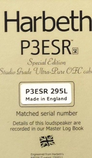 Harbeth P3ESR Special Edition (made in England)