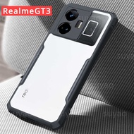 For Realme GT Neo5 GT3 3 5G 2023 RMX3709 Phone Case RealmeGT3 Transparent Clear Casing Armor Acrylic Shockproof Camera Lens Protection Liquid Silicone Card Slot Holder Soft Cover