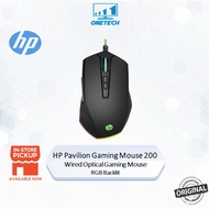 HP Pavilion Gaming Mouse 200 Wired Optical Gaming Mouse With RGB Backlit / HP Pavilion Keyboard and 