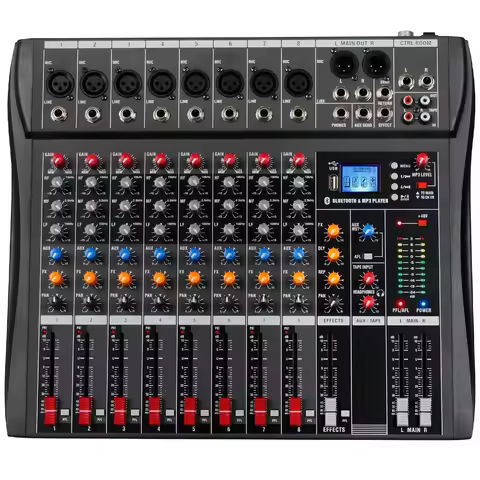 Dj Controller Mixer Audio Sound Mixing Table Card Professional Pc Digital Consoles Interface Console