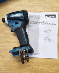 紅M 牧田 Makita 美版XDT19 充電式衝擊起子機 無刷 淨機(和DTD172z一樣) 藍色 全新