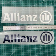 Juventus jersey chest advertisement AIIianz Allianz insurance hot stamping advertisement heat transf