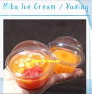 [100 SET] mika cup ice cream puding mini 65 cm + tutup / mika cup puding / cup mochi kue roti es kri