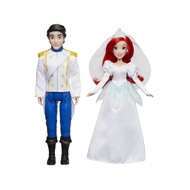 Disney Princess Ariel and Prince Eric, 2 Fashion Dolls from The Little Mermaid Movie, Doll in Weddin
