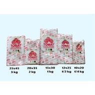 [BALE] Plastik PE Tomat Cap Tomat UK 8x20 / 9x25 / 10x20 / 12x25 / 12x30 / 15x30 / 15x35 / 20x25