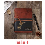 Sổ Tay Bìa Da - Nhật kí Bìa Mềm Phong Cách Vintage Giấy Kraft - Làm bullet journal