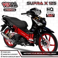 Stiker Striping Supra X 125 Helm In Full Body Variasi Desain Gresini