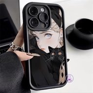 Girl and cat Samsung A15 A32 4G A33 A35 5G A04e A04s A12 M12 A13 5G A14 5G A15 A23 5G A24 A25 A51 M1