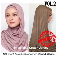 Borong Shawl Malas. Shawl Cotton Jersey.  Premium Cotton Ironless Sejuk Pakai