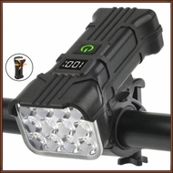 Jaz 900 Lumen Bike Lights, 5 Light Modes IP65 Waterproof Lamp, 1800mAh Capacity Long Service Bike Lights With 120dB