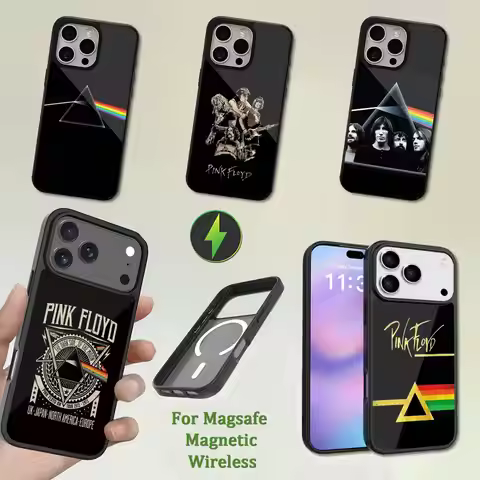 P-Pink F-Floyd Phone Case For iPhone 13,12,11,16,15,17,14,Pro,Max,Plus,Mini,Magsafe,Magnetic Wireles