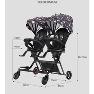 Lightweight Foldable Twin Magic Stroller Double Magic Stroller Twin stroller Double Stroller Baby Buggy Portable Strolle