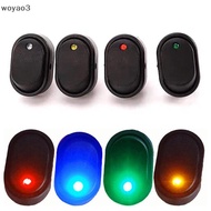 [WY3] 2Pcs 3 Pin LED Lighted On Off Switch Toggle Switch 12V 30A Oval Roer Switch For Automative Car