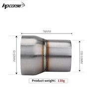 Universal Motorcycle Exhaust Muffler Adapter Escape 51mm to 60mm lengthening Pipe