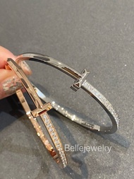 Tiffany T1經典手鐲｜年度霸榜款 Tiffany T1手鐲 玫瑰金/白金色 港式精工完美複刻